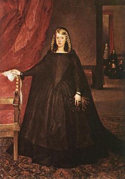 The Empress Dona Margarita De Austria In Mourning Dress